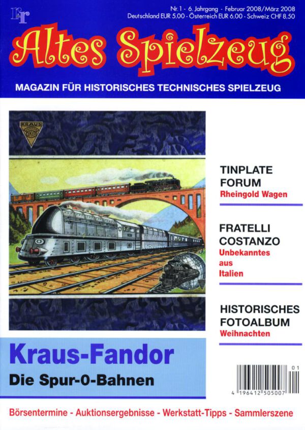 Magazin Altes Spielzeug – Ausgabe 1/2008