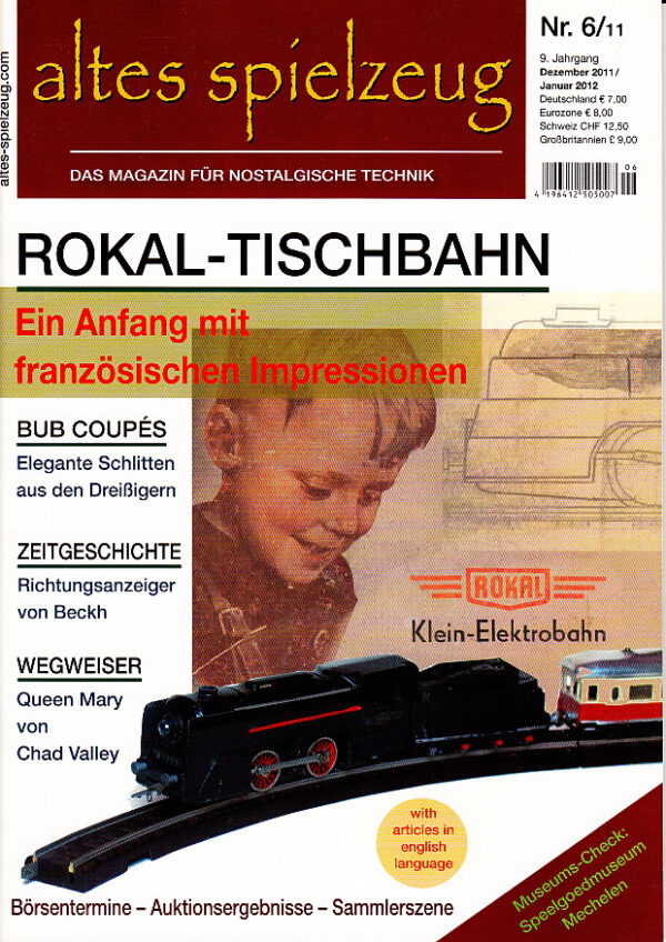 Magazin Altes Spielzeug – Ausgabe 6/2011