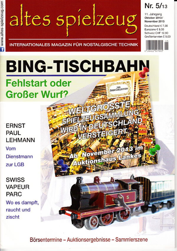 Magazin Altes Spielzeug – Ausgabe 5/2013