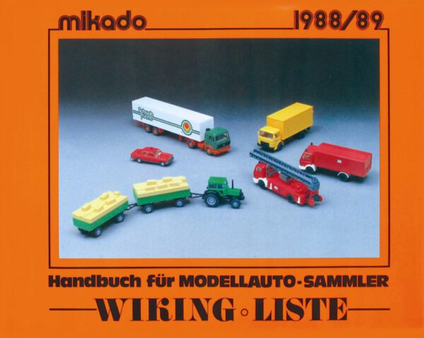Mikado WIKING Liste | Handbuch für Modellauto-Sammler - 1988/89
